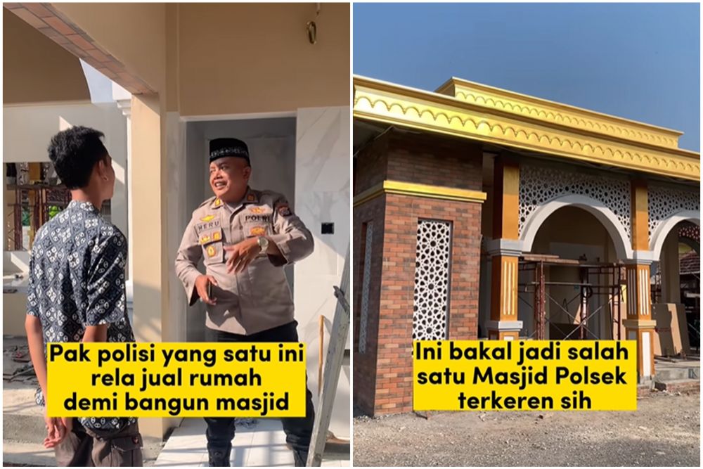 Kisah haru seorang Kapolsek, rela jual rumah demi bangun masjid