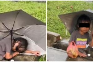 Bocah penjual mangga ini tertidur di selokan, kisahnya bikin haru