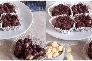 Bolu pisang cokelat keju kukus gluten free, enak dan mudah dibuat