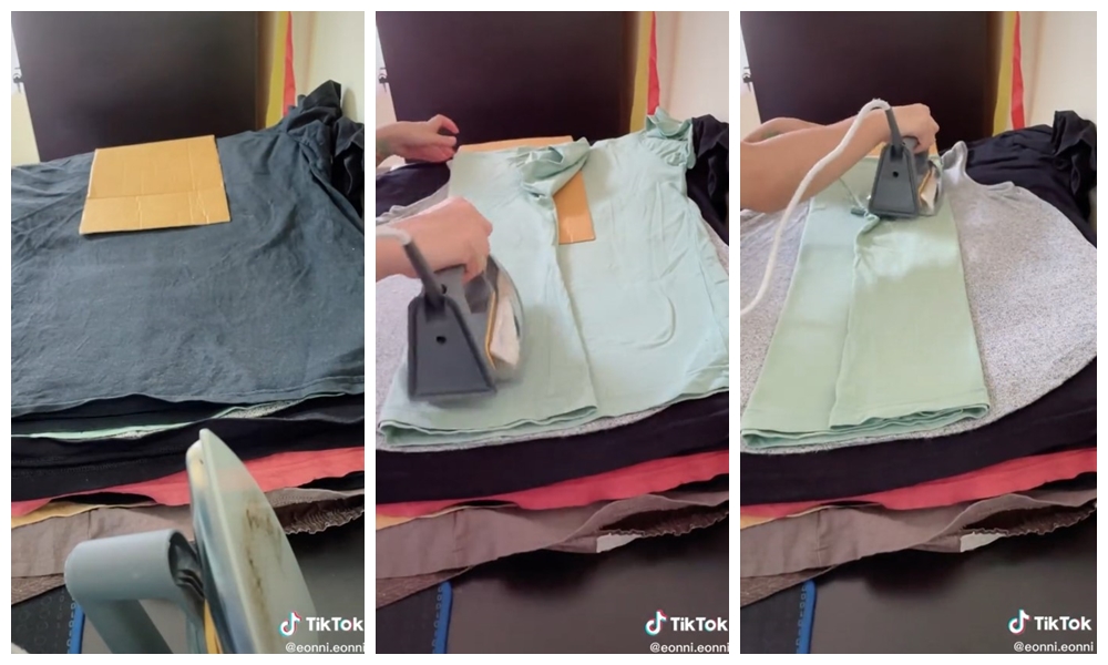 Wanita ini bagikan tips menyetrika baju biar cepat, antiribet dan rapi