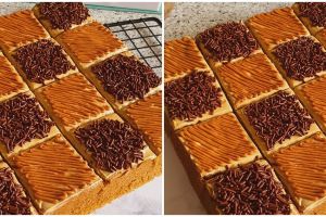 Resep dan cara membuat cake potong mocca, cocok buat arisan
