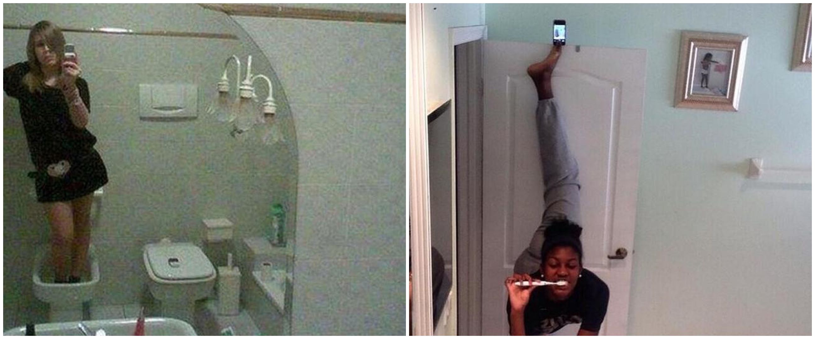 15 Potret tingkah konyol saat selfie ini bikin geleng kepala