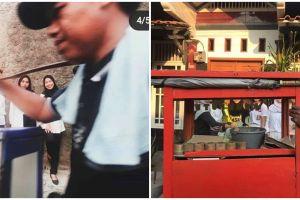 11 Potret lucu pedagang jadi photobomb, momennya bisa pas banget