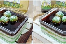 Resep klepon cake dessert box, manis dan nikmat