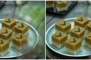 Resep kue ketan srikaya gula merah, manis, legit, dan lembut