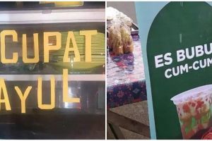 13 Potret nama warung pakai kata-kata imut, gemas banget