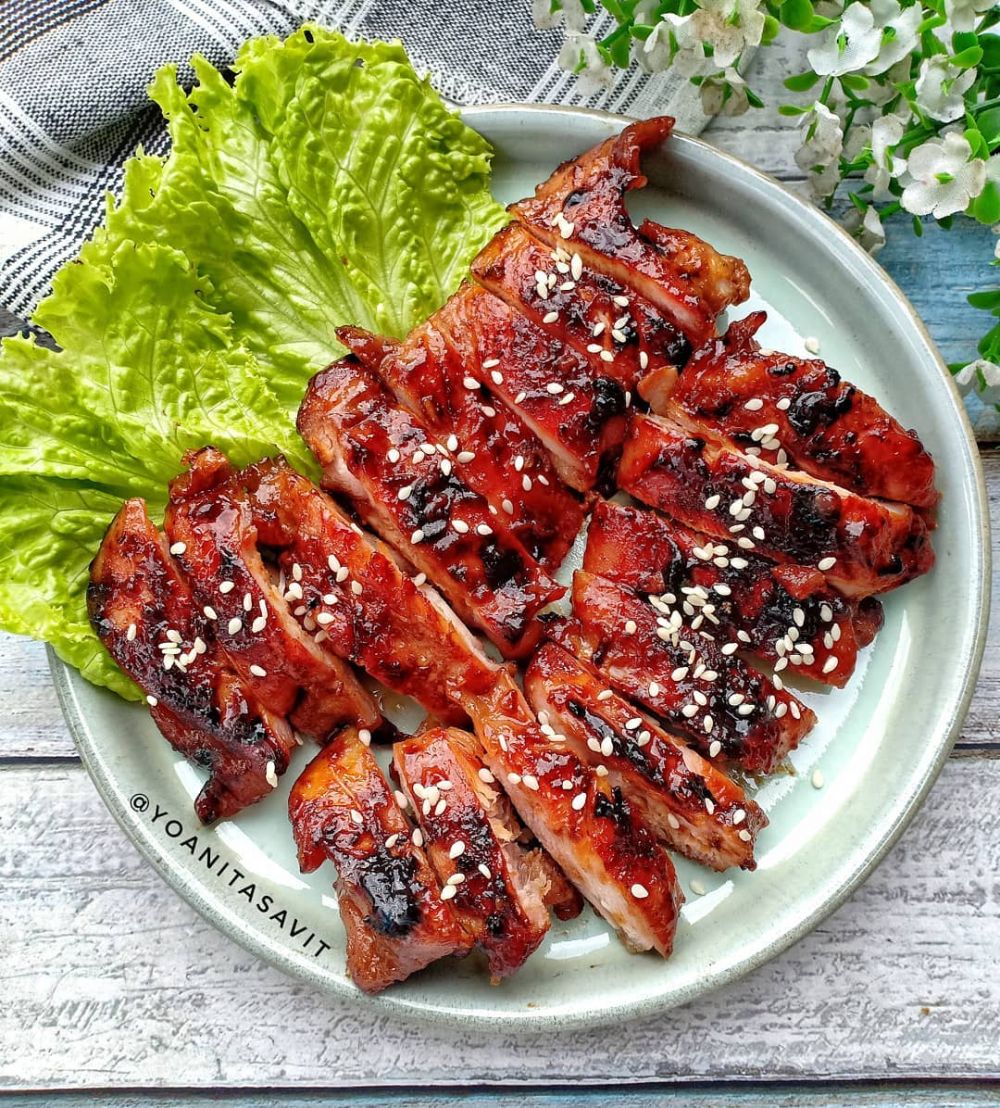 Resep ayam panggang saus madu, enak, legit, dan mudah dibuat