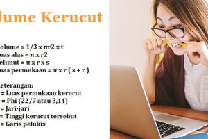 9 Contoh soal volume kerucut dan pembahasan lengkap