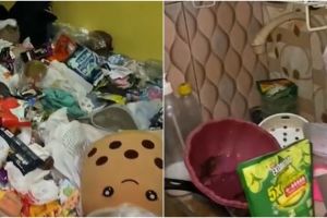 Penampakan kamar kost penuh sampah dan bau busuk, alasannya nyesek 