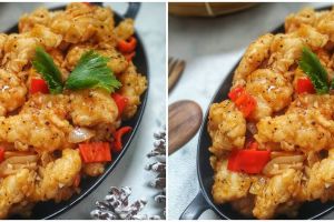 Resep ayam goreng tepung saus madu, manis dan gurihnya bikin nagih