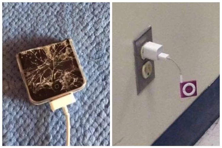 11 Foto lucu sia-sia saat ngecharge gadget, bikin heran yang lihat
