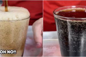 Trik unik menuang minuman bersoda ke dalam gelas, dijamin nggak tumpah