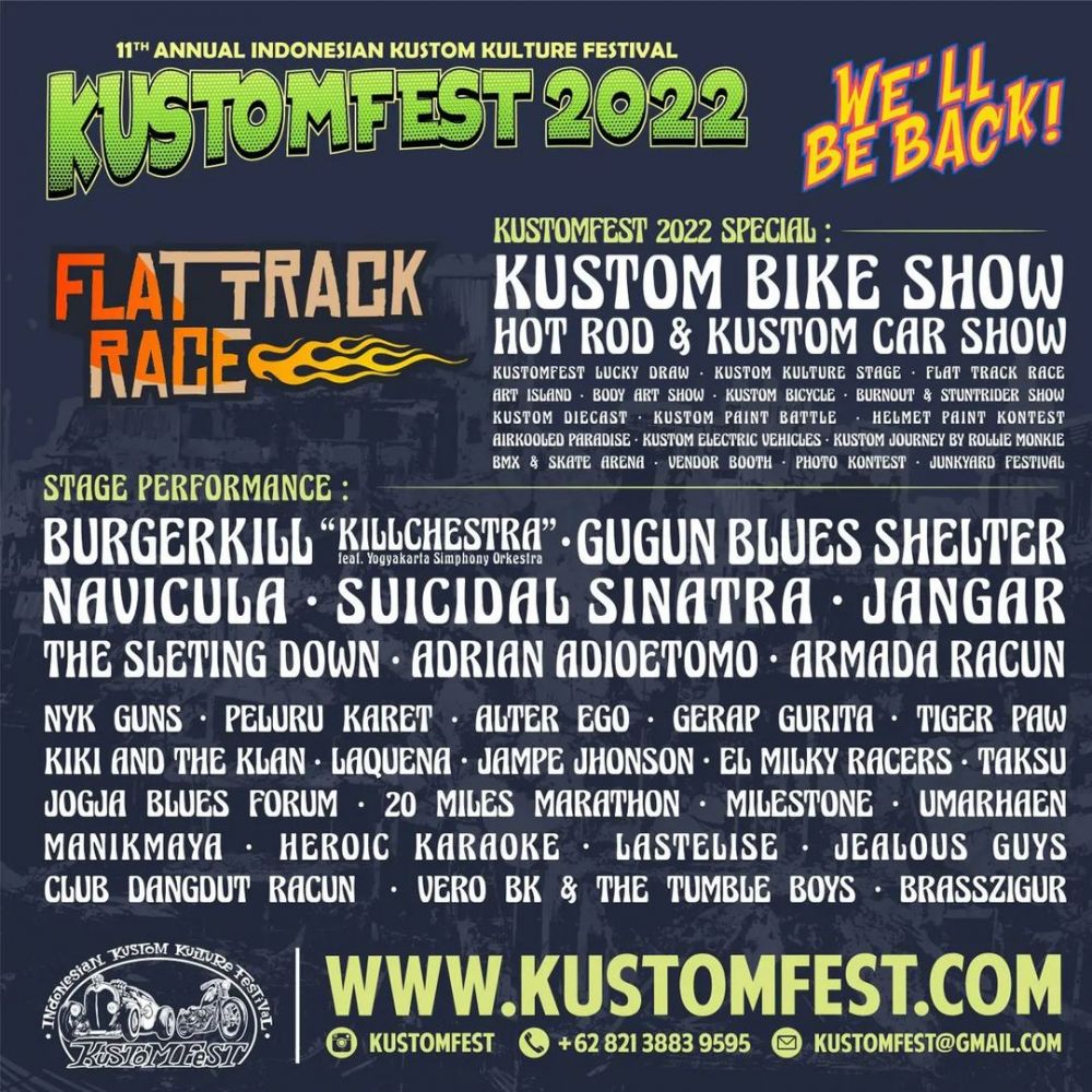 KUSTOMFEST 2022 kembali menghentak! Usung Tema 'We’ll Be Back'