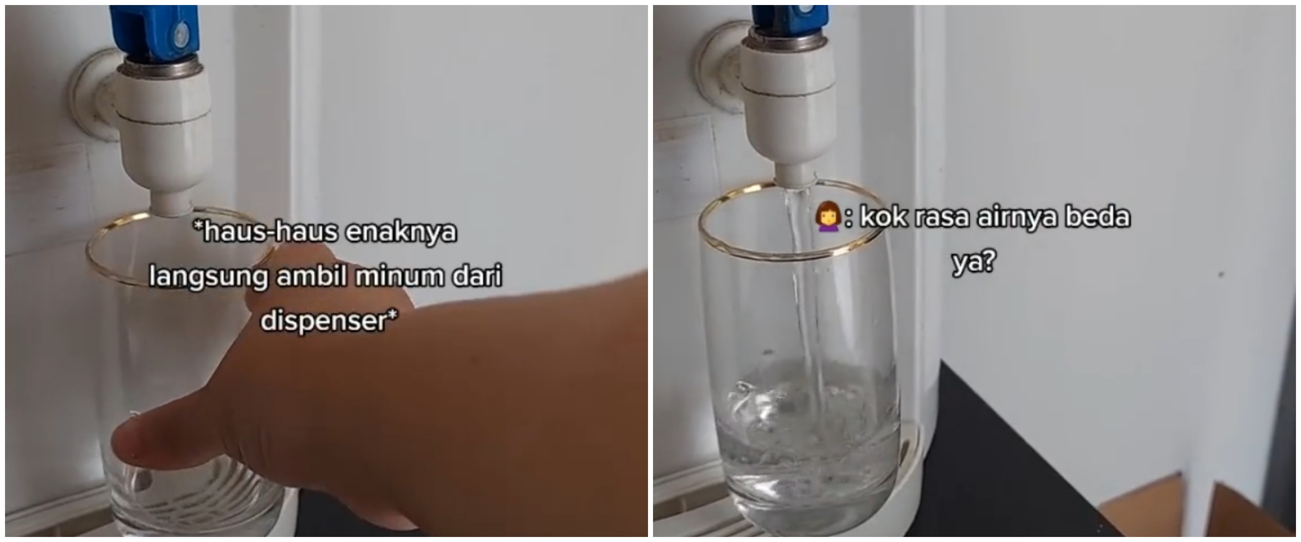 Rasa air beda, wanita ini temukan hal tak terduga pada dispensernya
