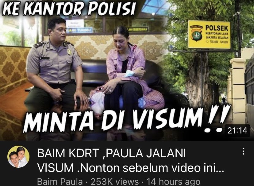 Permintaan maaf Baim Wong atas konten KDRT: Paula udah ingetin saya