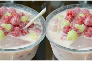 Resep es semangka melon, creamy dan cocok buat sajian acara keluarga