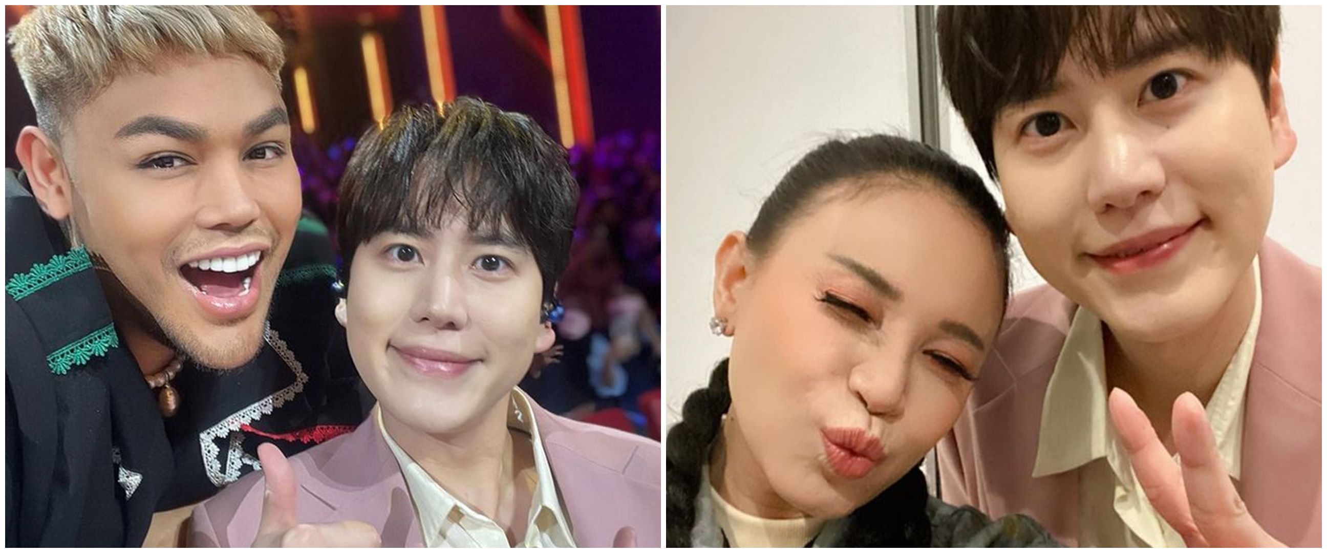 Momen Ivan Gunawan dan Rossa ketemu Kyuhyun SUJU, akrab bikin iri fans
