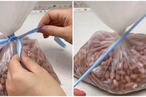 Trik mengikat pita di plastik makanan agar lebih cepat & mudah dibuka