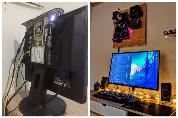 11 Ide kreatif rakit komputer tak pakai banyak tempat, bisa hemat ruan