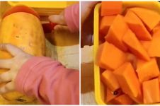Trik memotong buah pepaya agar lebih mudah dan rapi