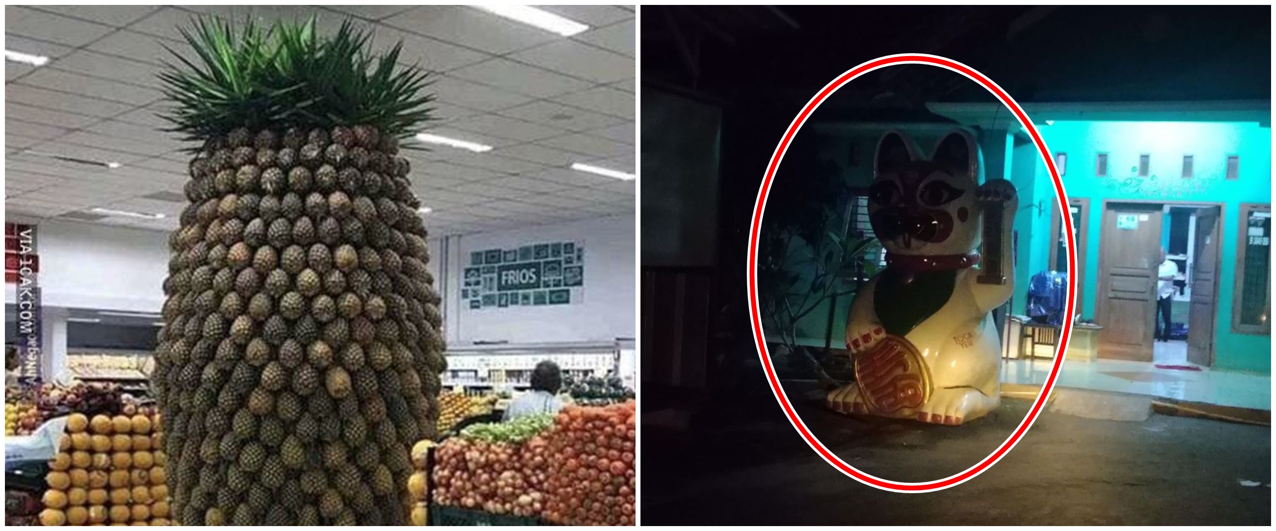 11 Penampakan lucu hiasan berukuran jumbo, bikin melongo