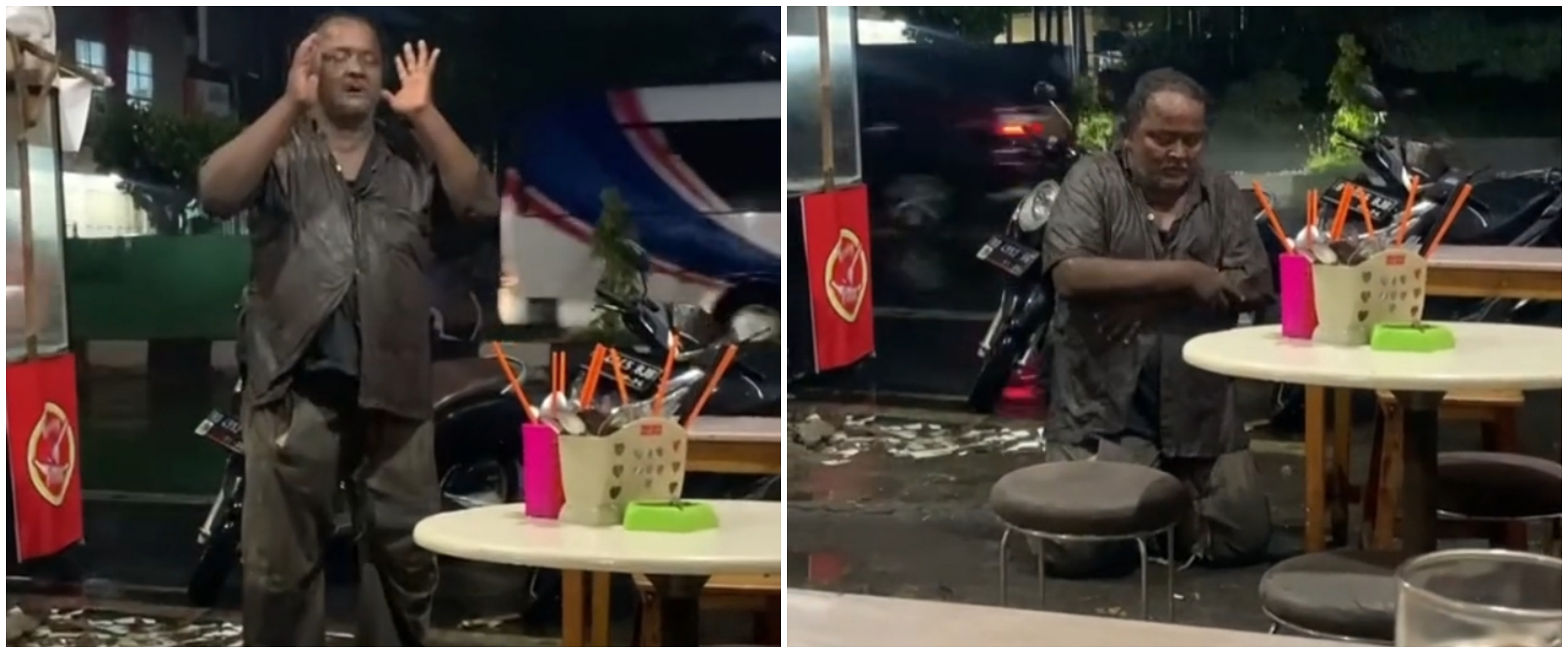 Aksi ODGJ langsung salat usai dengar azan, tuai pujian