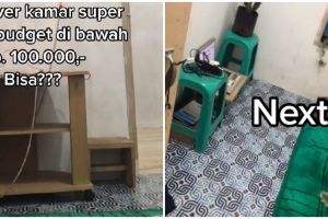 Transformasi kamar mungil usai makeover modal Rp 100 ribu jadi estetik