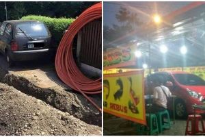 11 Potret mobil terjebak pas parkir ini bikin ketawa tapi kasihan