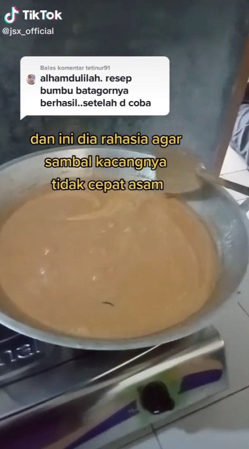 Trik agar bumbu kacang batagor lebih tahan lama dan tidak mudah asam