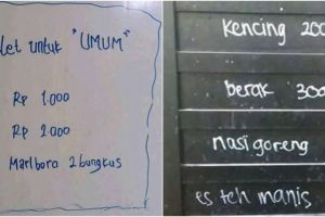 13 Peraturan nyeleneh tarif di toilet ini bikin geleng kepala