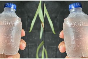 Kemasan air mineral versi mini ini bikin heboh, sekali minum habis