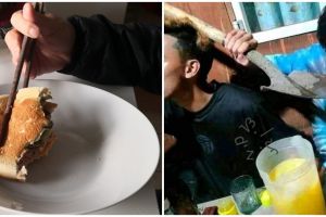 11 Potret orang pakai barang tak lazim saat makan, bikin geleng kepala
