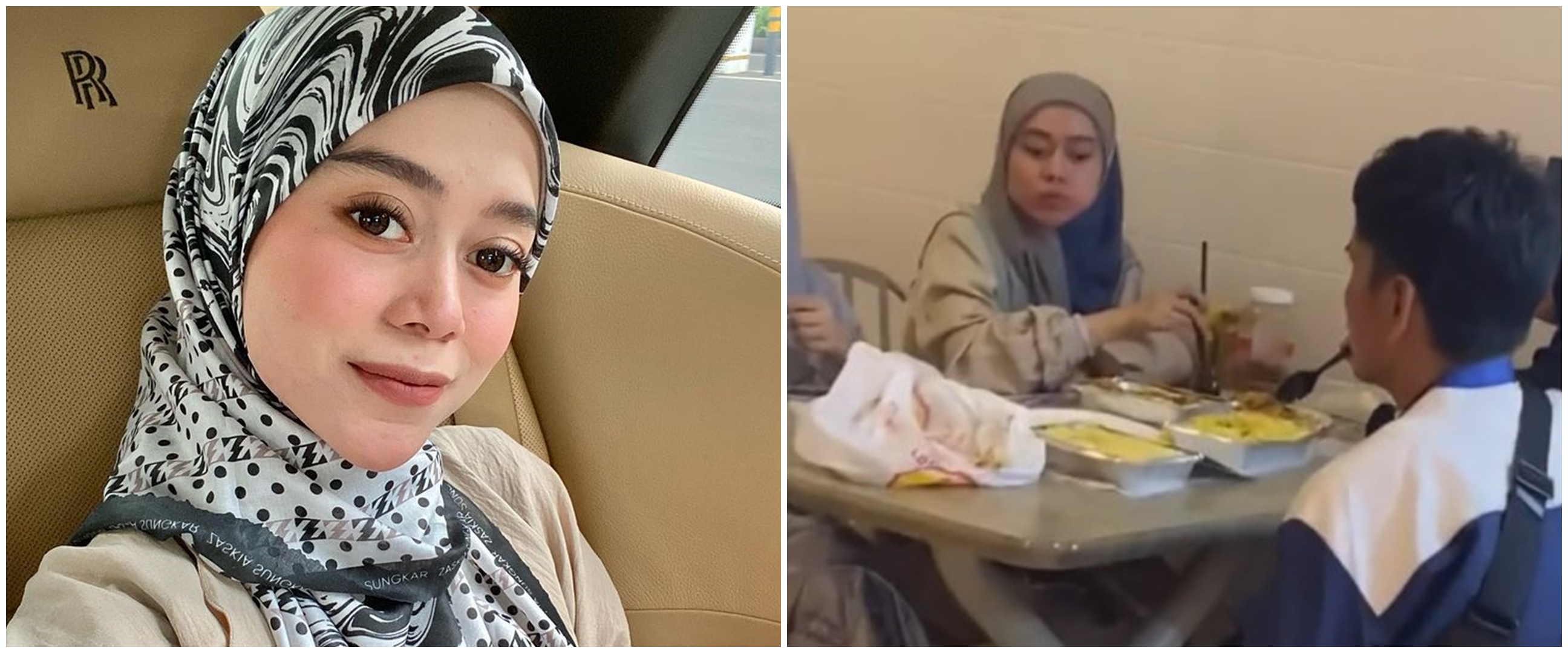 Momen Lesty Kejora makan di Mekkah, kondisi fisiknya jadi sorotan