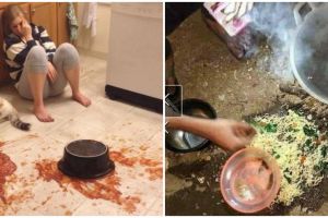 15 Momen apes makanan tumpah ini bikin auto badmood