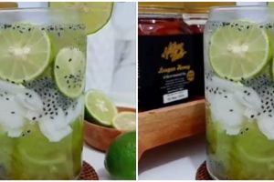 Resep es kuwut honey longan, segar, nikmat, dan praktis