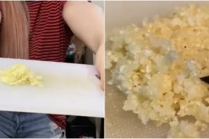 Cuma pakai pisau, ini cara mencincang bawang putih agar hasilnya halus