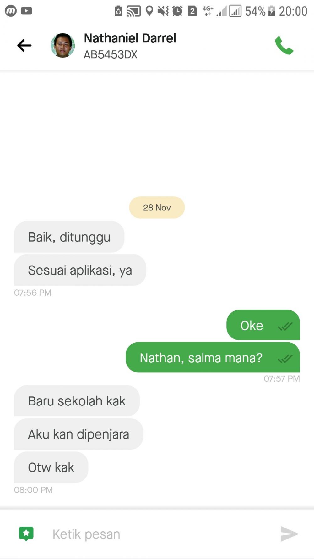17 Chat lucu driver ojek online ketika jemput penumpang ini kocak abis