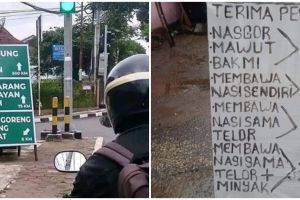 17 Spanduk usaha pedagang nasi goreng ini kreatif abis