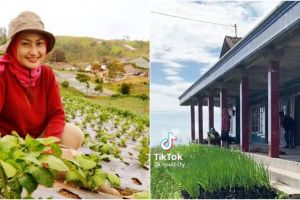 11 Potret rumah Novi Listiana pedangdut jadi petani, berlantai semen