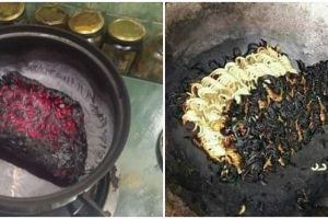 11 Penampakan lucu mi gosong ini ungkap momen apes orang waktu masak