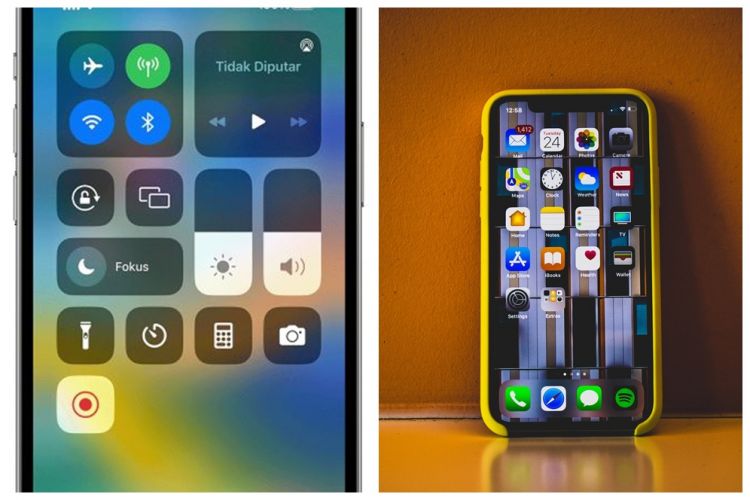 Cara mudah mengaktifkan perekam layar di iPhone, bisa dengan suara