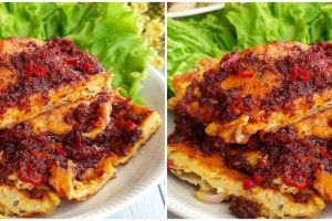 Resep telur dadar rica-rica, enak, sederhana, dan mudah dibuat