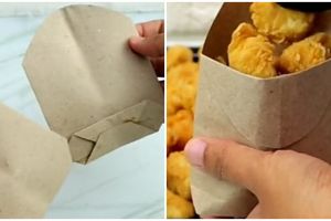 7 Cara melipat kertas minyak untuk bungkus jajan, hasilnya banyak