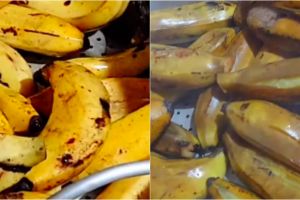 Trik mengukus pisang agar kulitnya nggak terbuka, mudah ditiru