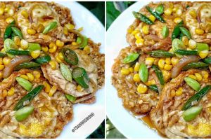 Resep telur ceplok pete jagung pedas, enak dan sederhana