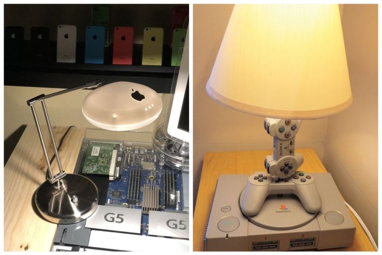 11 Potret unik ubah gadget bekas jadi lampu tidur, patut ditiru