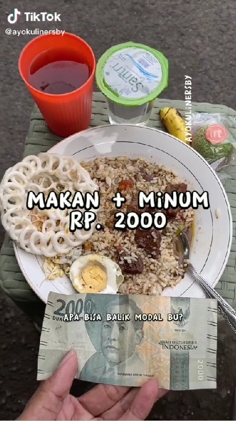 Makan di warung ini cuma bayar Rp 2 ribu, alasan penjualnya bikin haru