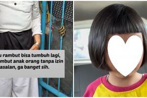 Kesal rambut sang anak dipotong tanpa izin, ibu ini labrak tetangganya