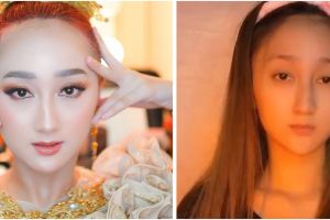 Tampil ayu, ini 9 potret Sandrina Azzahra saat pakai dan tanpa makeup
