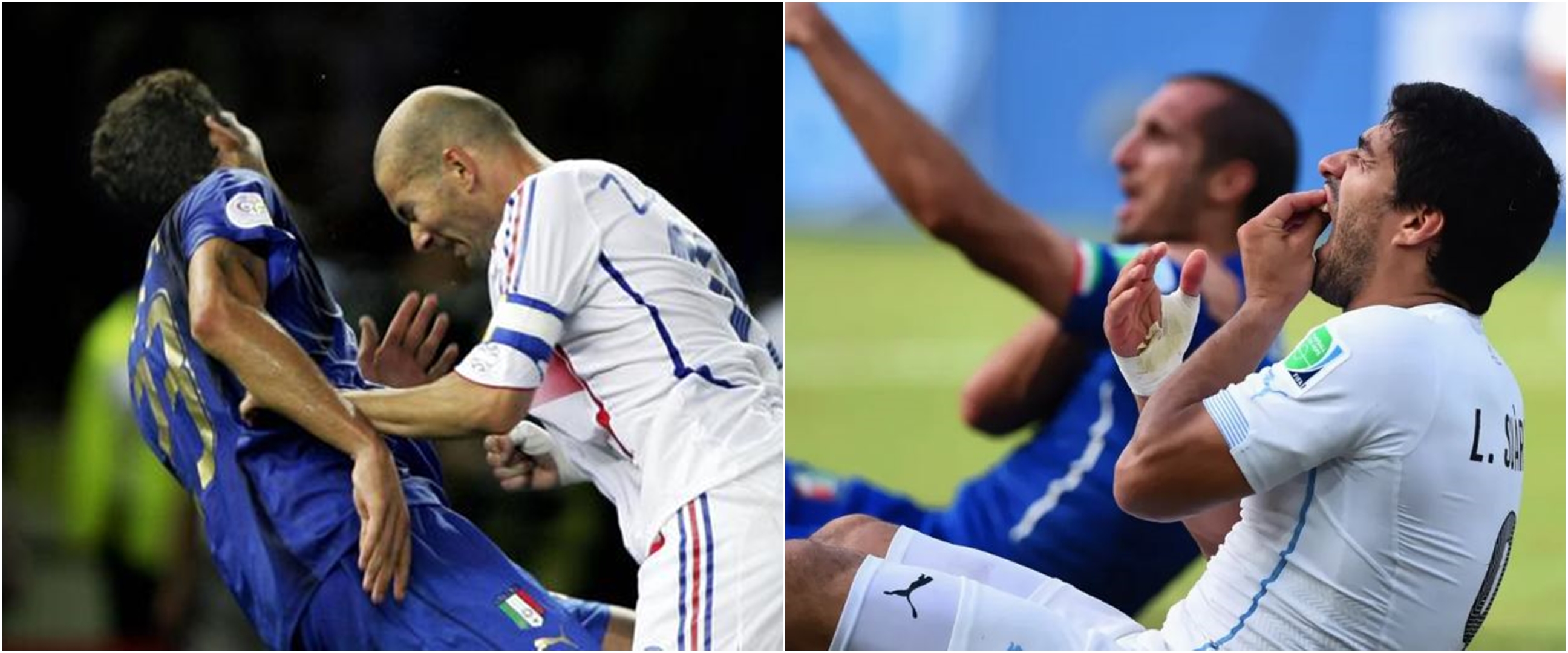 Momen kontroversial sepanjang sejarah Piala Dunia, Suarez gigit lawan